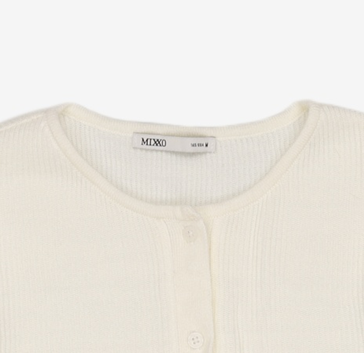 미쏘(MIXXO) 라운드넥 크롭 가디건 MIWCKD310T M