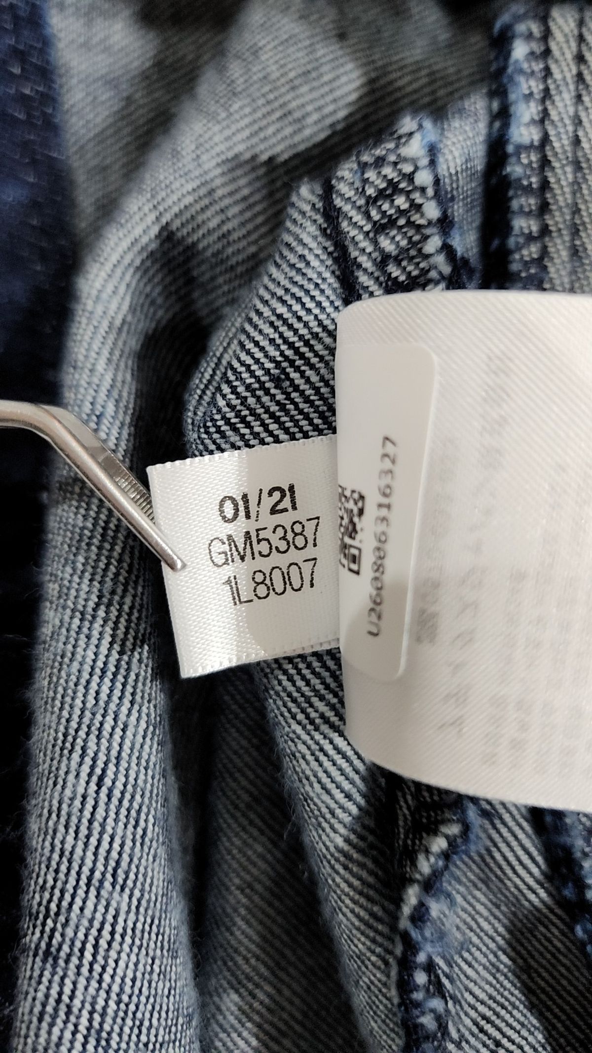 아디다스(ADIDAS) 프리미엄 데님 후디 - 네이비:블루 / GM5387 S