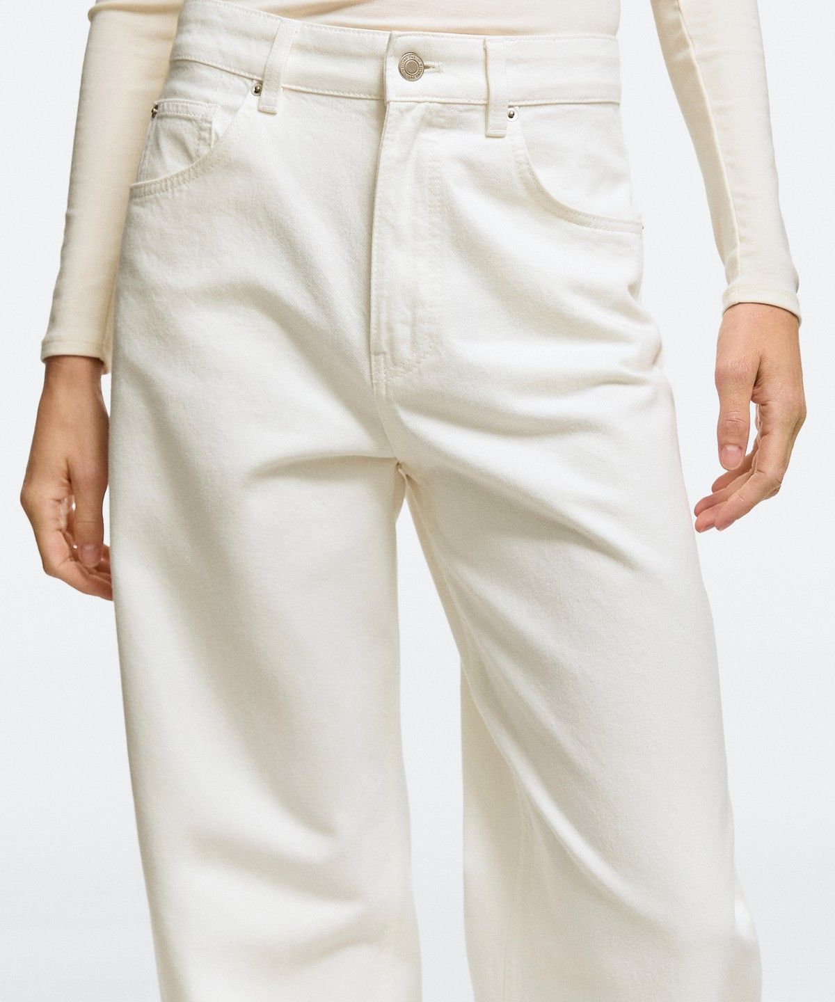 마시모두띠(MASSIMO DUTTI) 하이라이즈 배럴 핏 진