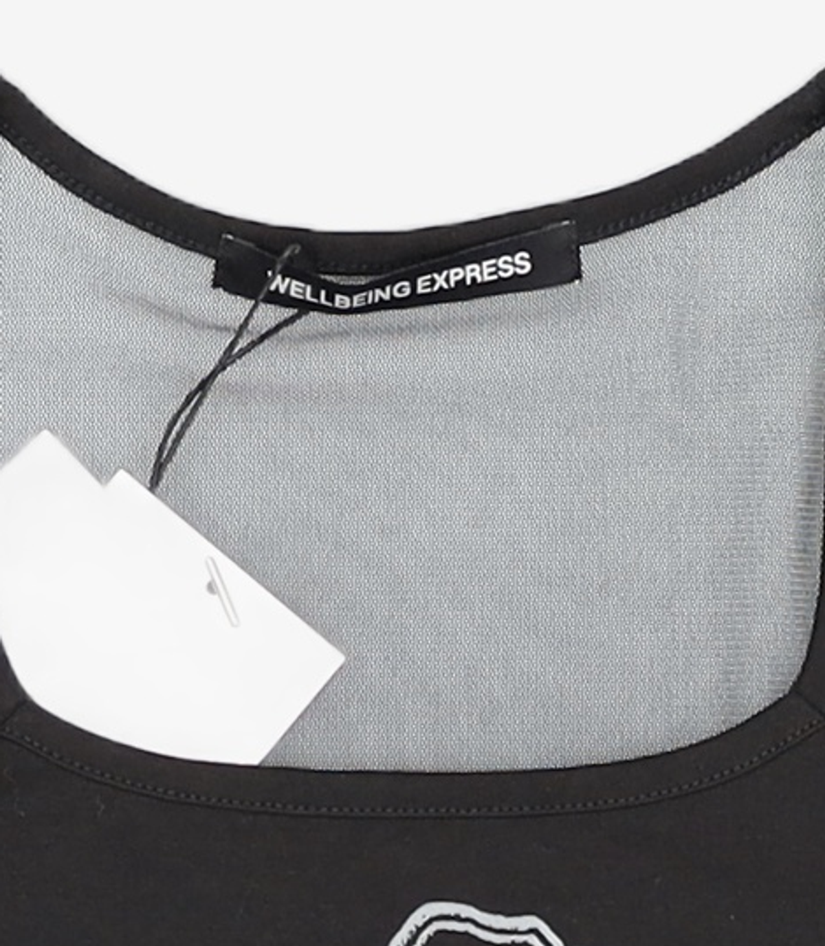 웰빙익스프레스(WELLBEING EXPRESS) Mesh Point Half Sleeve Black S