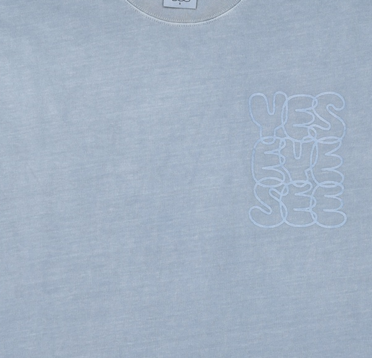 예스아이씨(YESEYESEE) C-Logo Pigment L/S Blue S