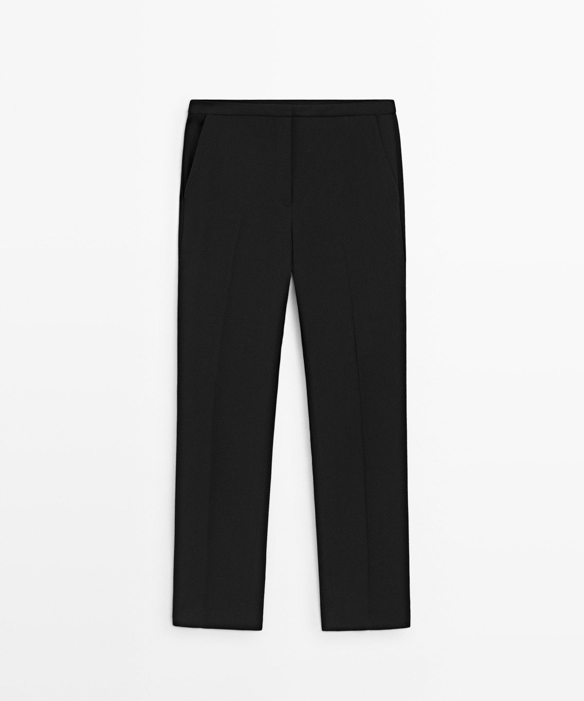 마시모두띠(MASSIMO DUTTI) 울 블렌드 웨이스트밴드 팬츠