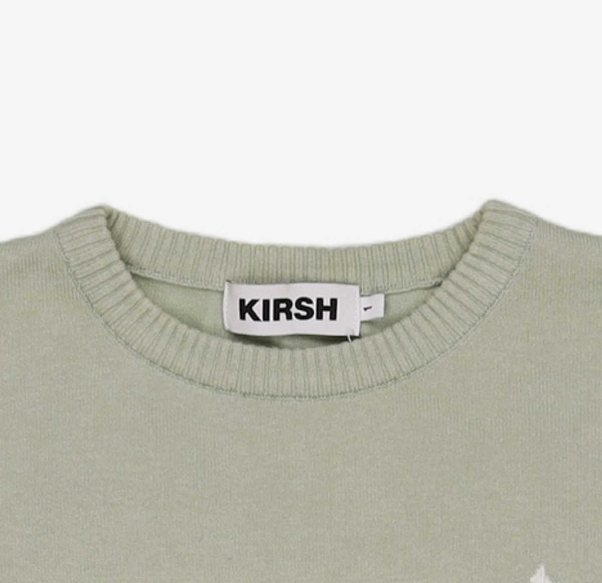 키르시(KIRSH) 유니 미들 체리 하프 슬리브 니트 스웨터 KH [그린] SIZE 1