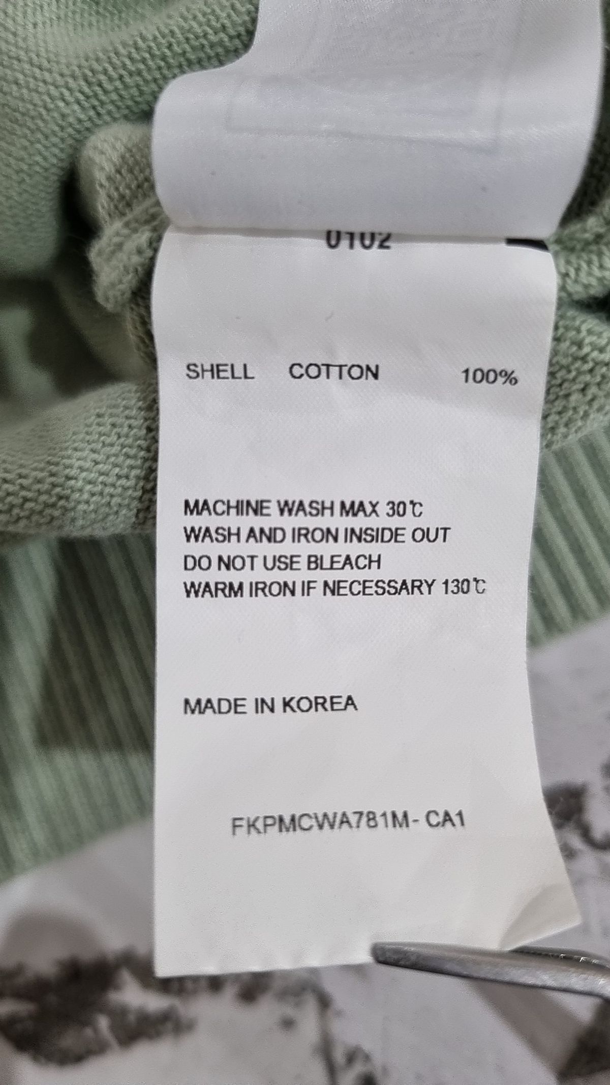 키르시(KIRSH) 유니 미들 체리 하프 슬리브 니트 스웨터 KH [그린] SIZE 1