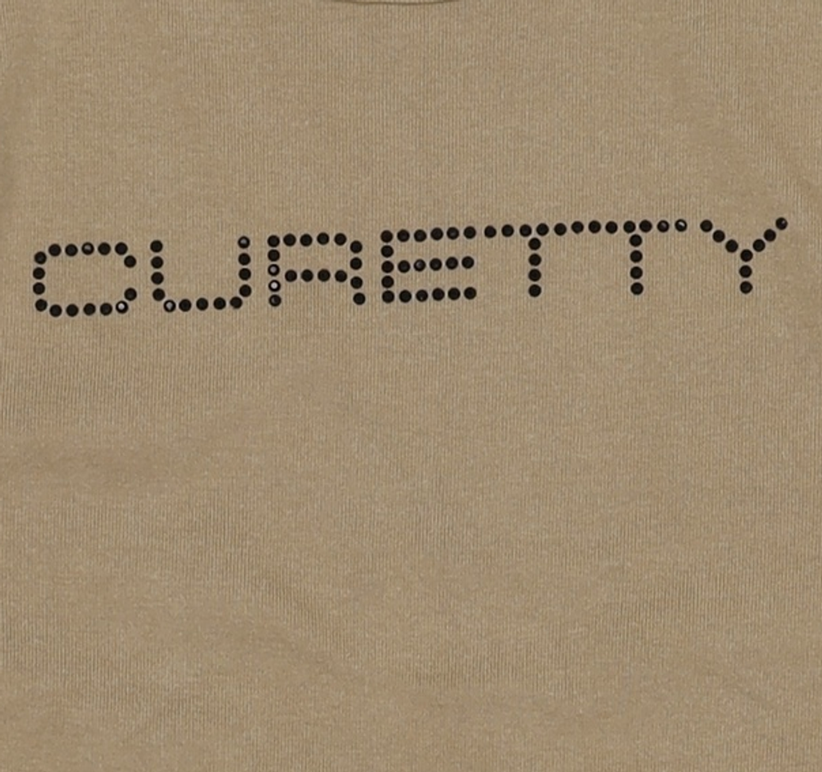 큐리티(CURETTY) C RHINESTONE LOGO T-SHIRT_KHAKI S