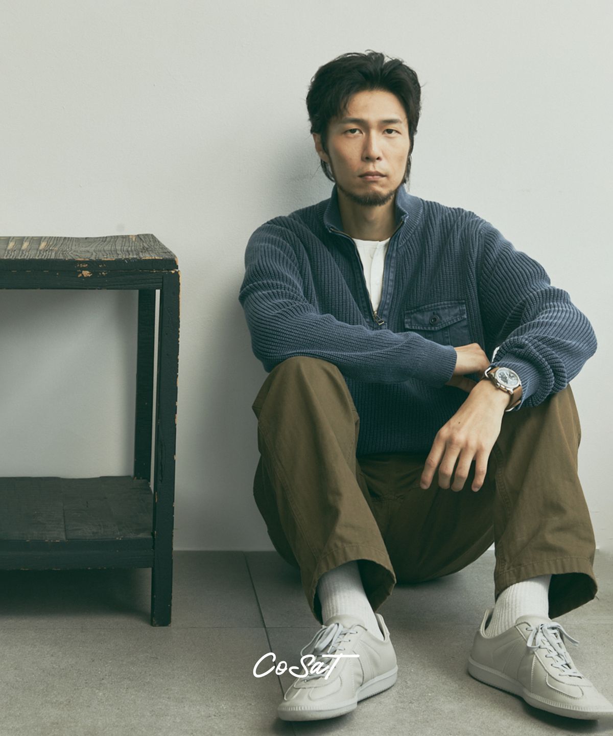 코삿(COSAT) 가먼트 다잉 하프집업 풀오버
