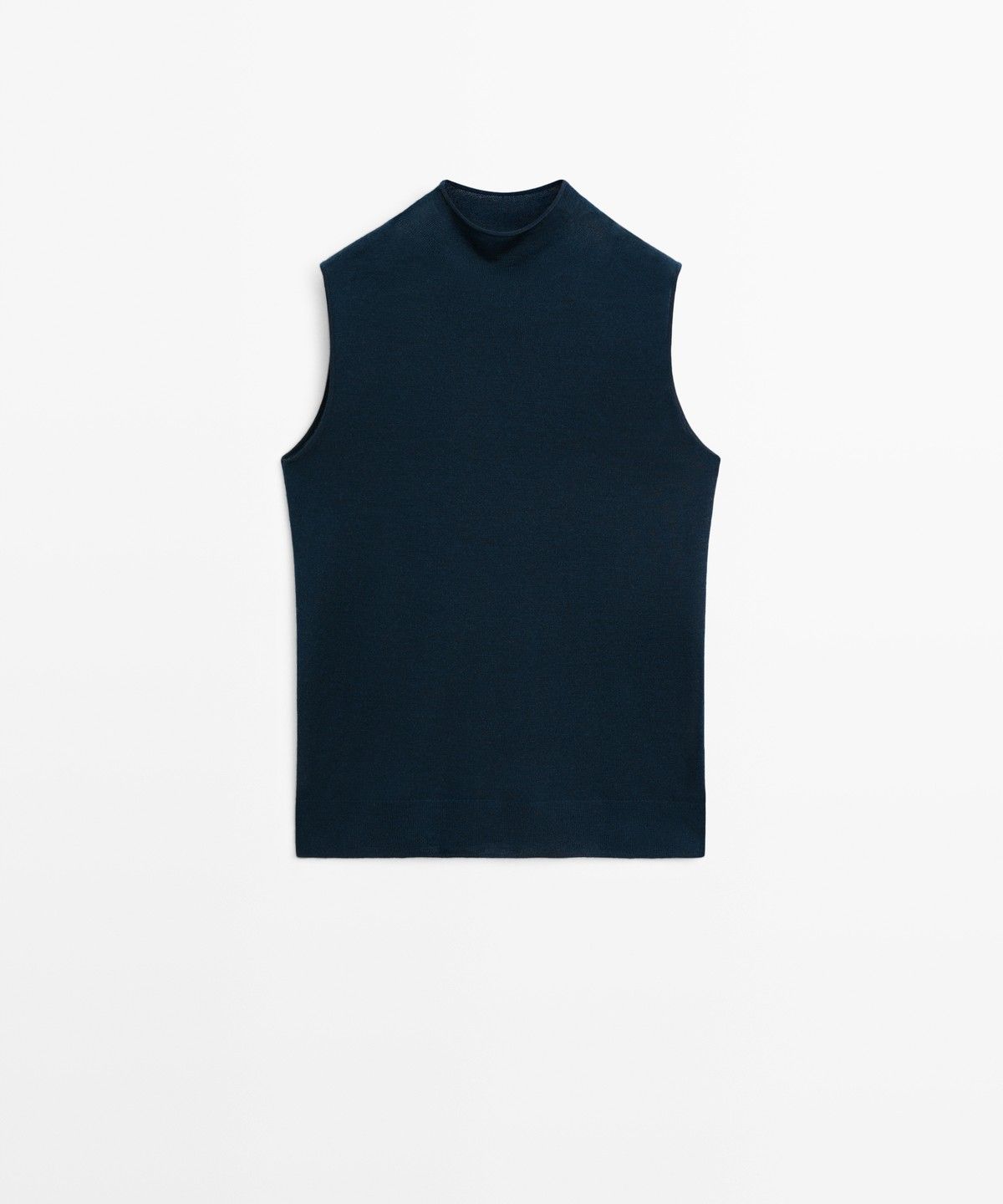 마시모두띠(MASSIMO DUTTI) 100% 울 퍼킨스 넥 니트 탑