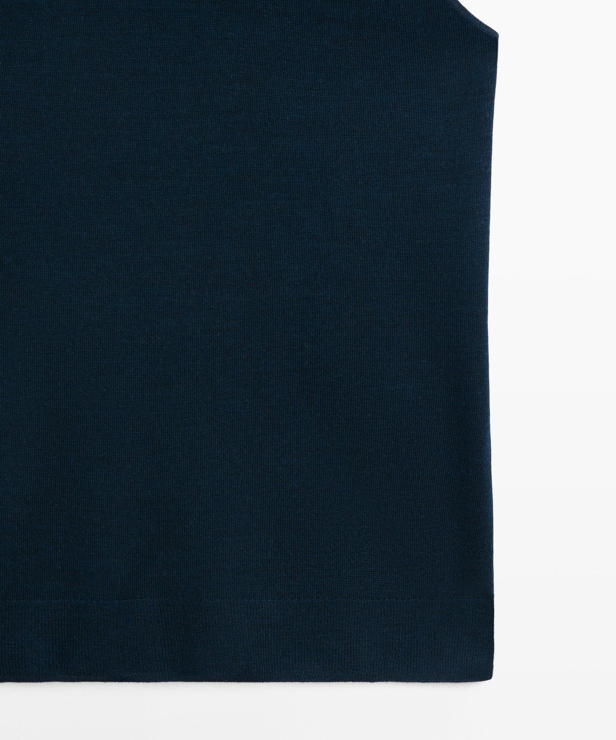 마시모두띠(MASSIMO DUTTI) 100% 울 퍼킨스 넥 니트 탑