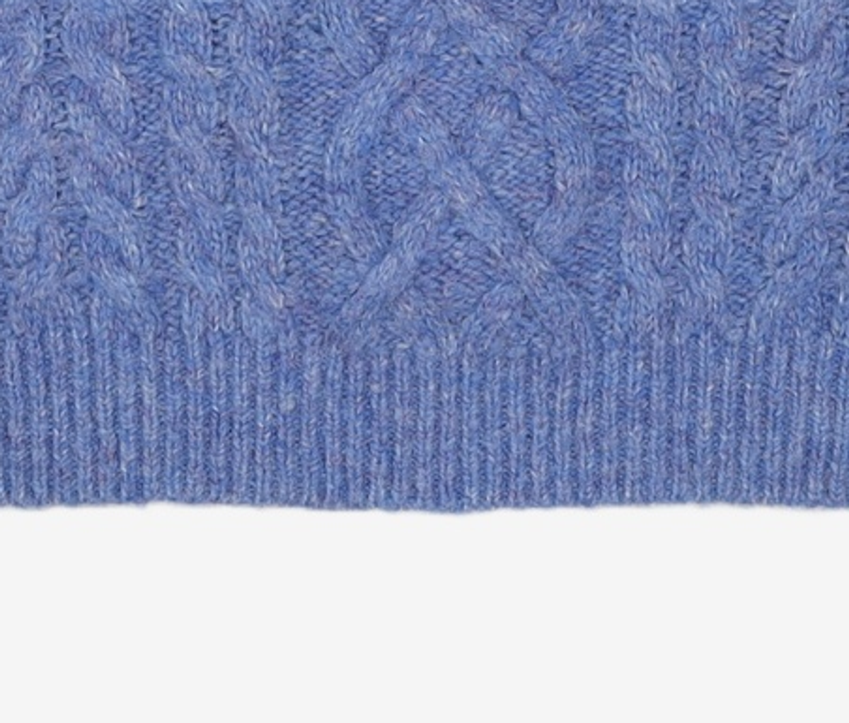 마틴플랜(MARTIN PLAN) Martin Symbol Cable Crewneck Knit - BLUE S