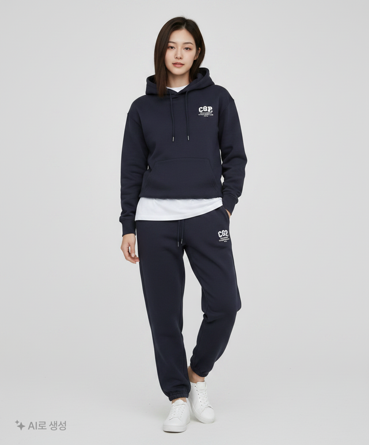 코드그라피(CGP) CGP 아치 로고 트레이닝 팬츠_네이비 S