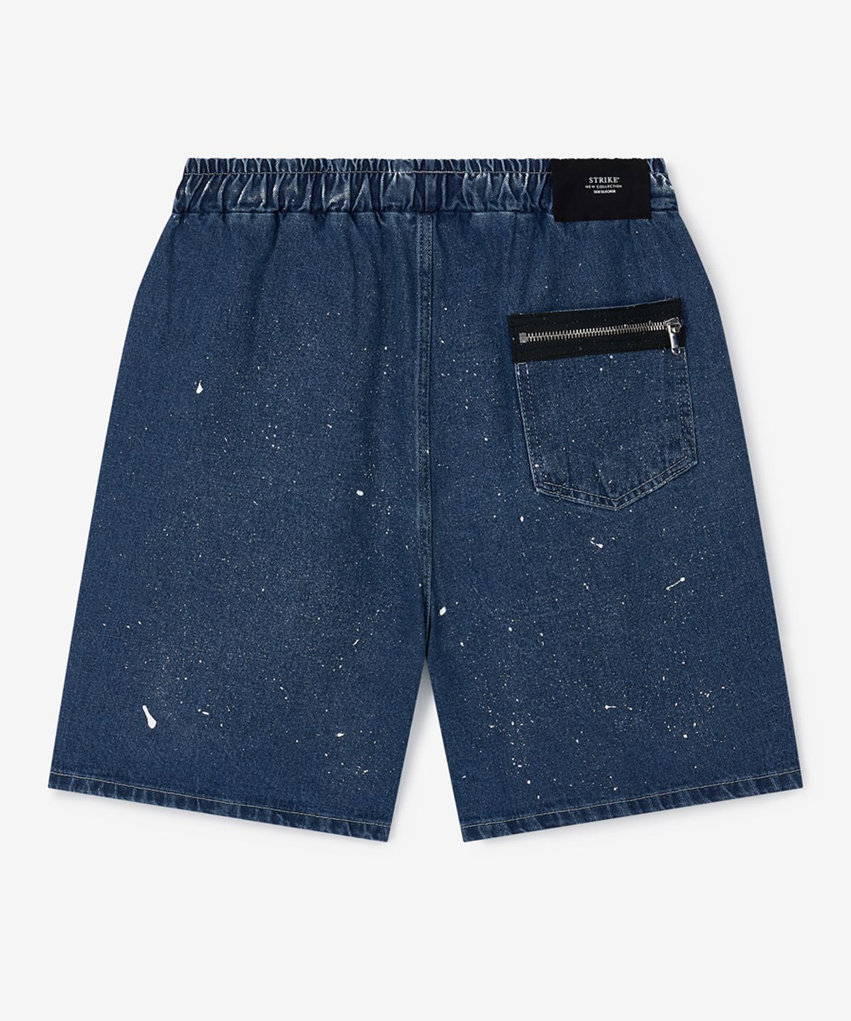 스트라이크(STRIKE) Atelier Painted Relaxed Denim Shorts (BLUE)