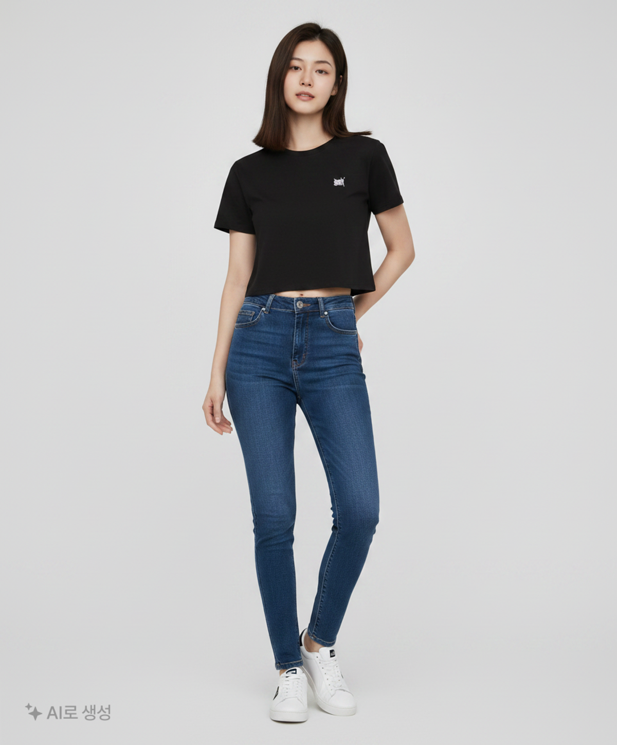 브라운브레스(BROWNBREATH) W TAG CROP TEE - BLACK S