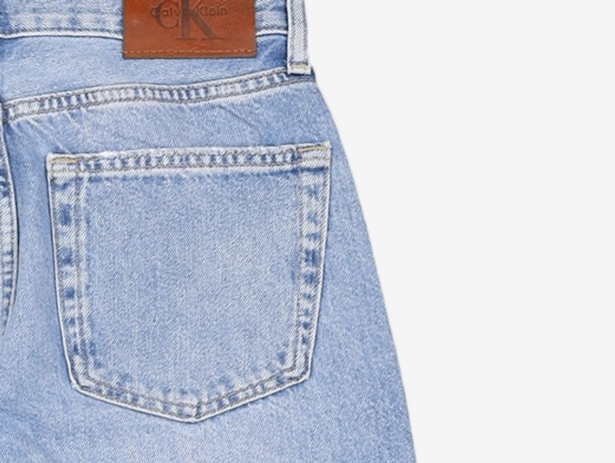 캘빈클라인 진(CALVIN KLEIN JEANS) 여성 와이드핏 라이트블루 텐셀 데님 47B058G VOQ 28