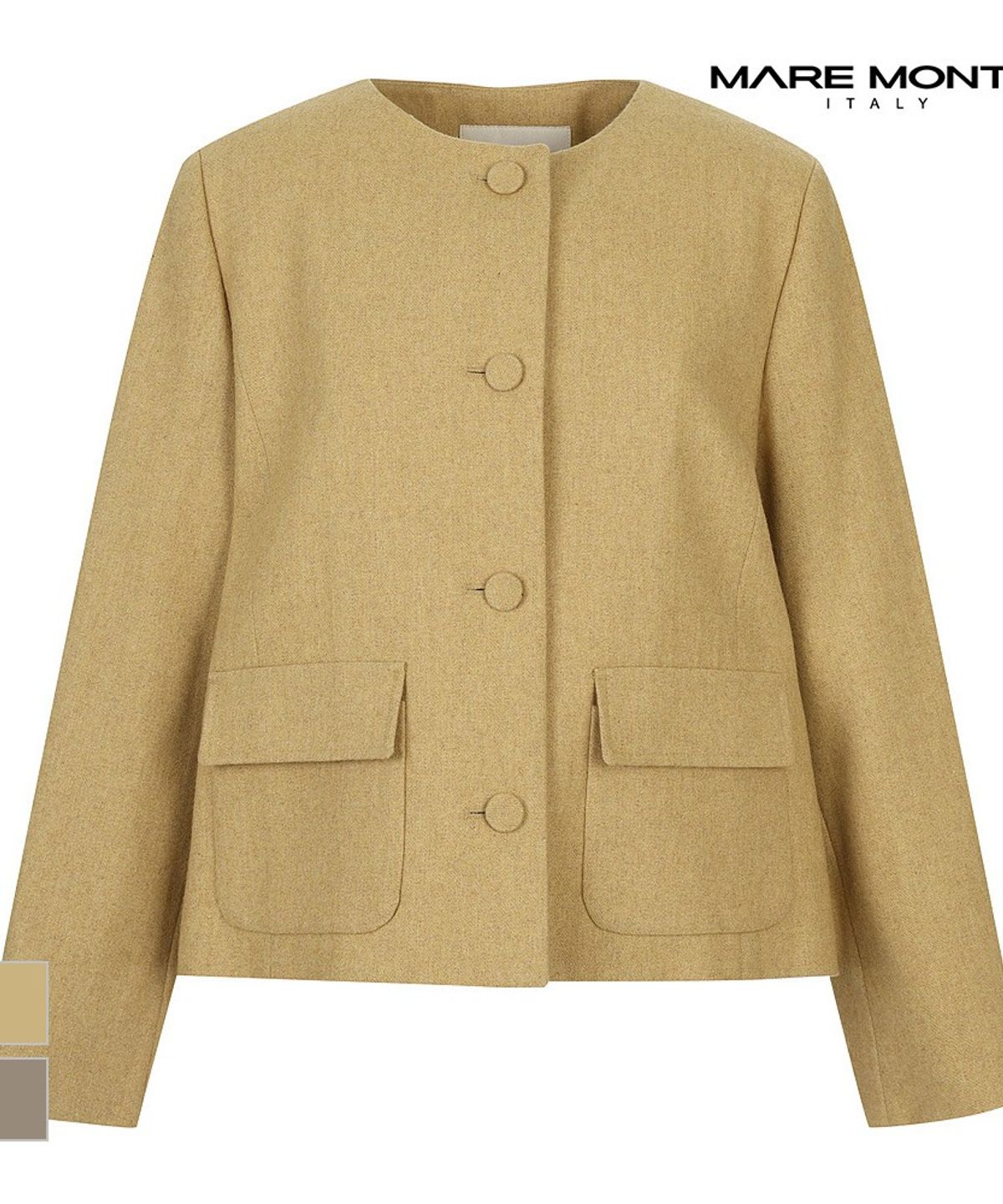 마레몬떼(MAREMONTE) 울트윌 노카라 자켓_M23OMJK71S0