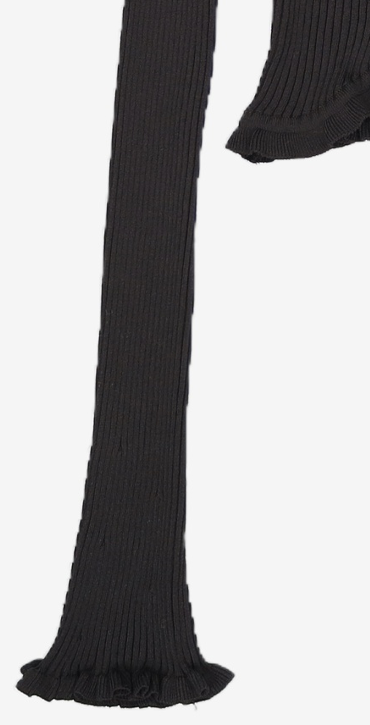 큐리티(CURETTY) C RUFFLE HEM CARDIGAN_BLACK S