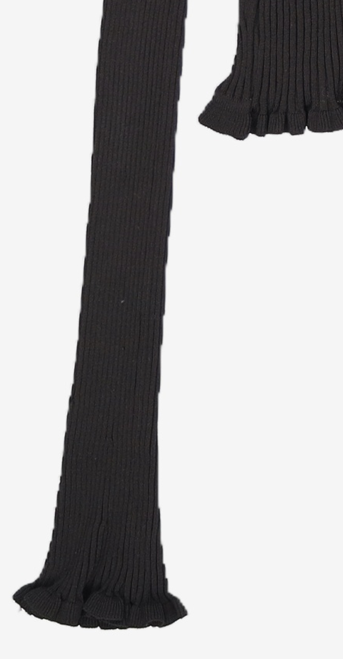 큐리티(CURETTY) C RUFFLE HEM CARDIGAN_BLACK S