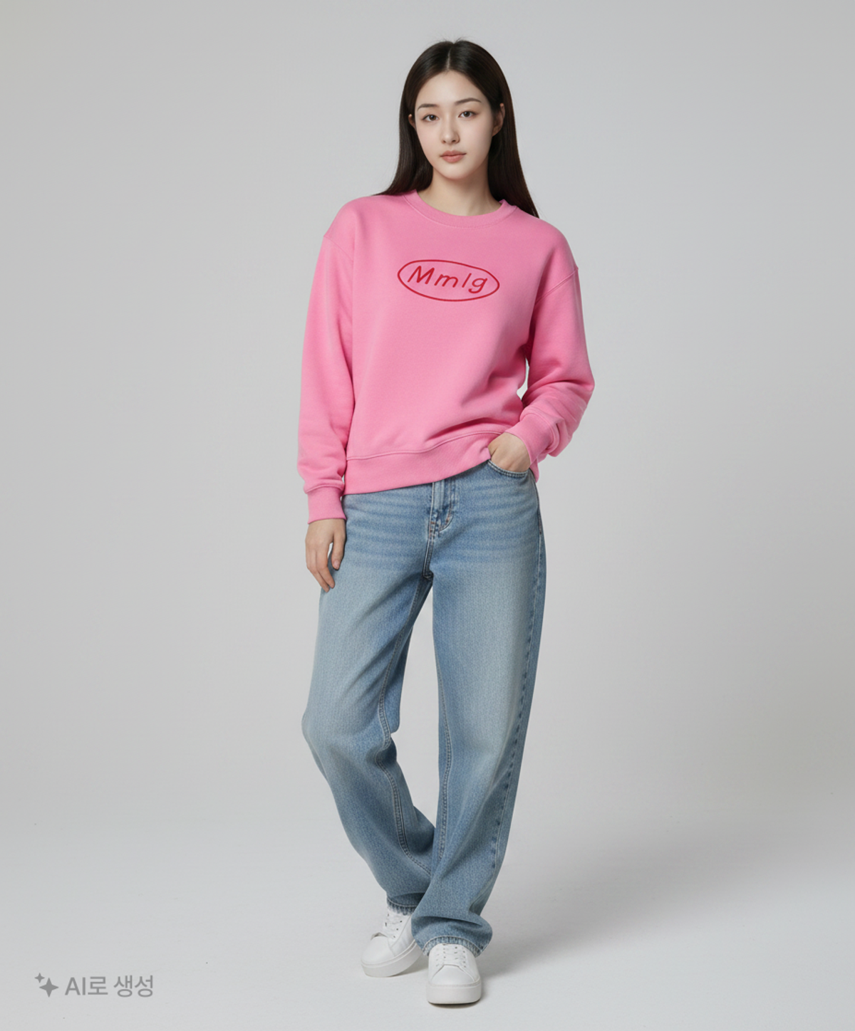 엠엠엘지(MMLG) [Mmlg] DOODLE MG SWEAT (MARKER PINK) S