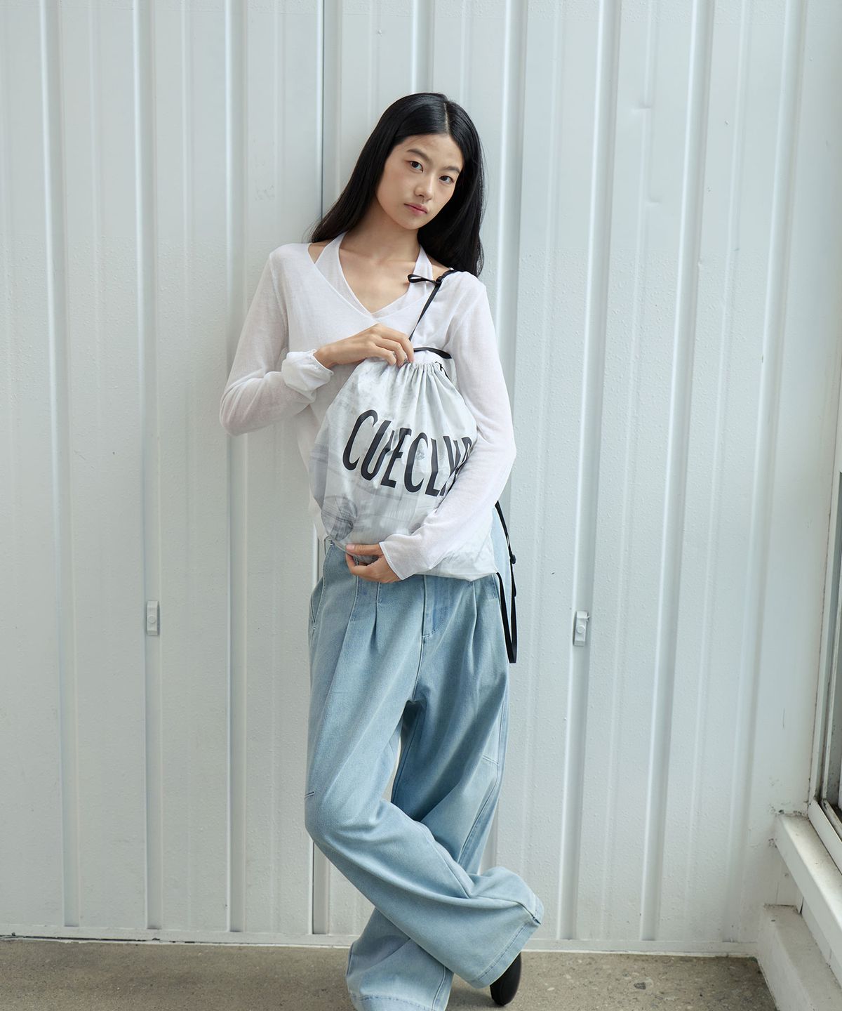 큐클리프(CUECLYP) [City Forward] Gym Sack (Grey)