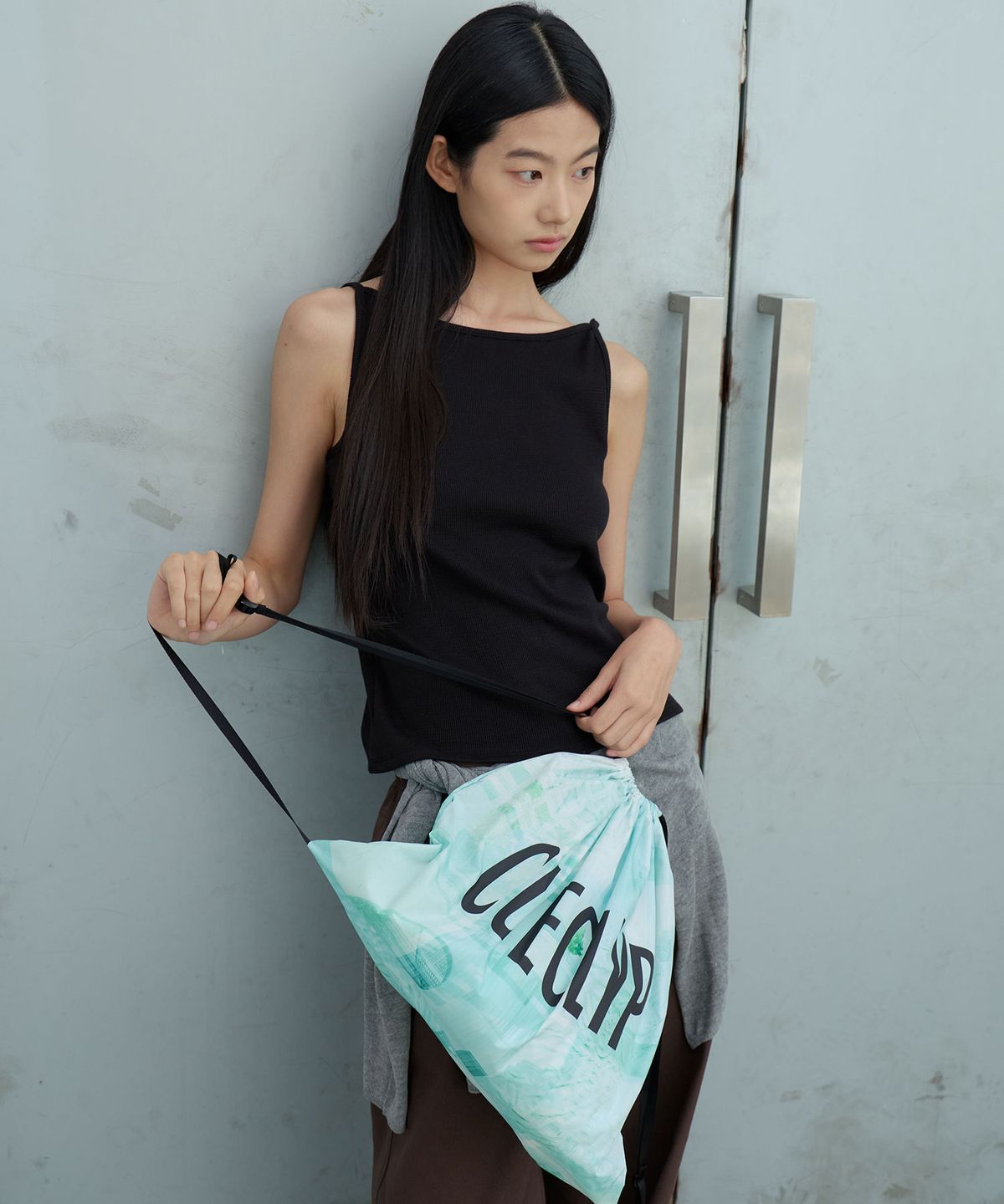 큐클리프(CUECLYP) [City Forward] Gym Sack (Mint)
