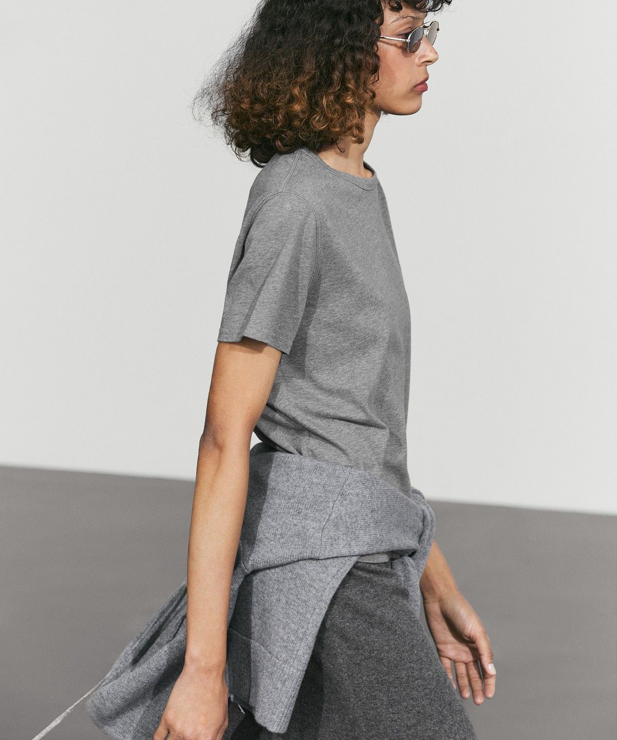 마시모두띠(MASSIMO DUTTI) 100% 면 반팔 티셔츠
