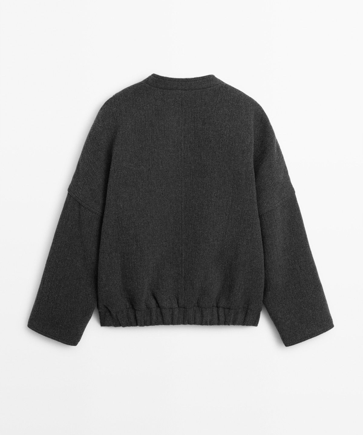 마시모두띠(MASSIMO DUTTI) 울 블렌드 봄버 재킷
