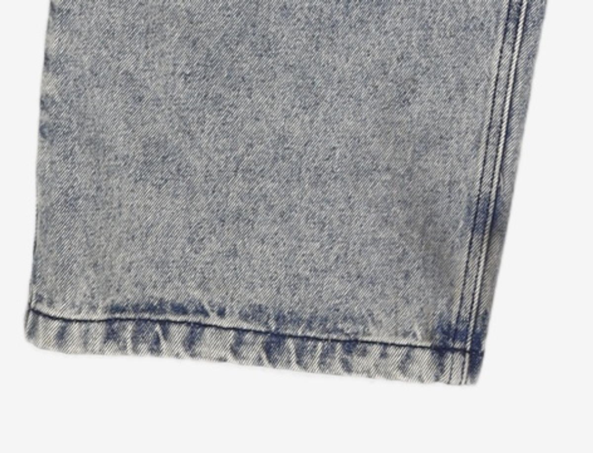 데케트(DECET) [AMC 데님]Dawn 2Pleats Wide Jeans DCPT007Blue 32