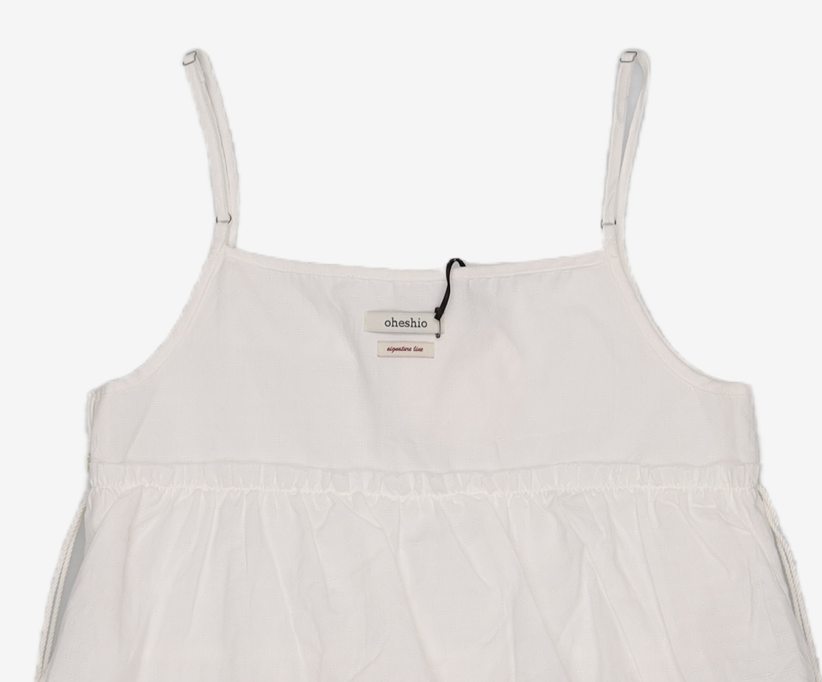 오헤시오(OHESHIO) CUTTING CANCAN SLEEVELESS, IVORY XS