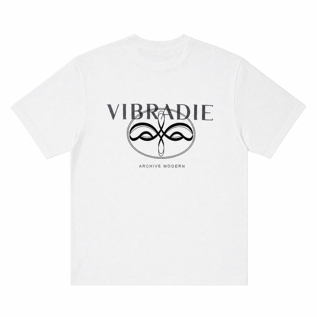 바이브라디(VIBRADIE) VB 로고 반팔 티셔츠 WH