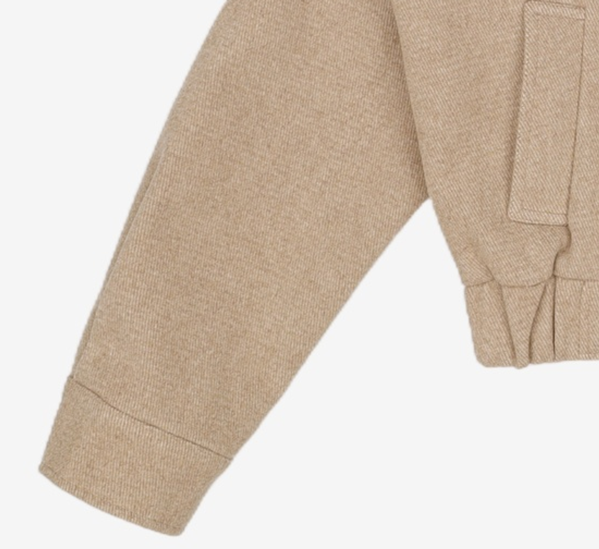 미쏘(MIXXO) 스탠카라 집업 울자켓_MIWJKDT13B M