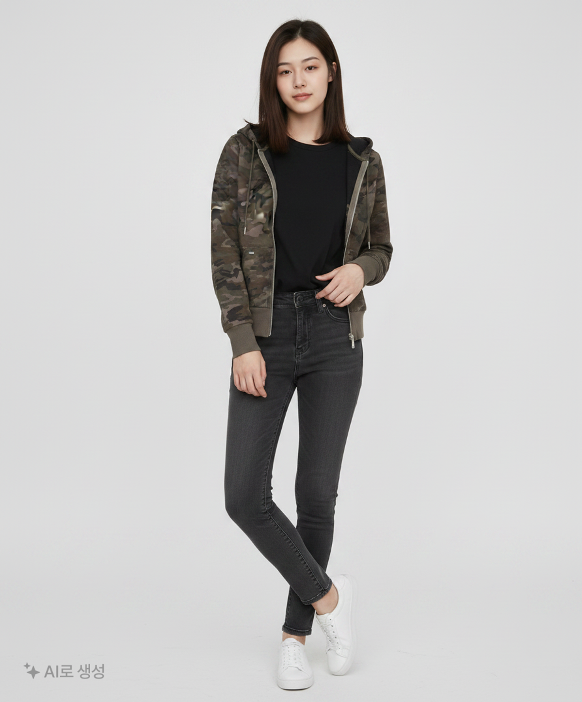 페일제이드(PALE JADE) 후드 집업 S