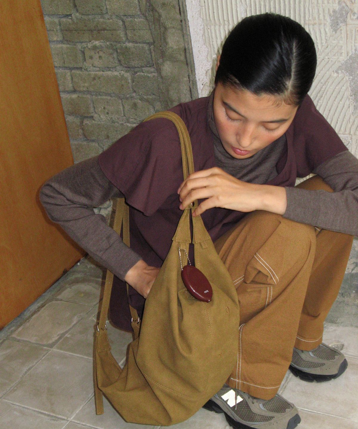 포테(POTE) [1차:9/18예약출고] 0014 3-Way Flow Bag_Camel
