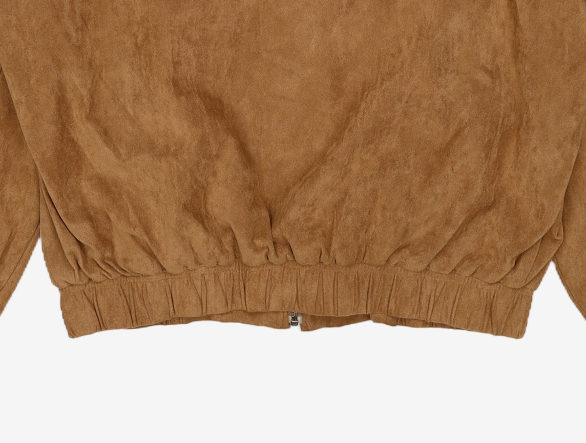 토피(TOFFEE) 2WAY 스냅 스웨이드 블루종 자켓 (BROWN) M