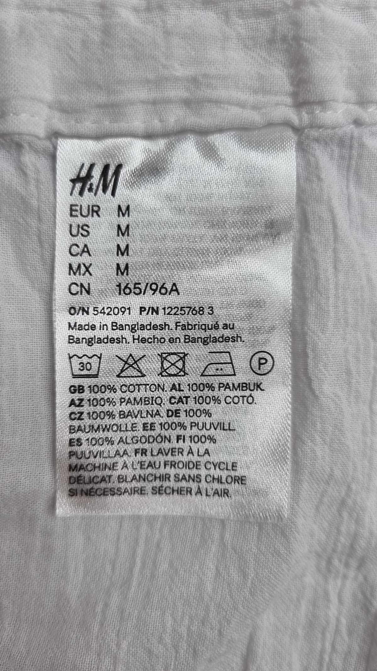 에이치앤엠(H&M) 캐주얼 셔츠 M