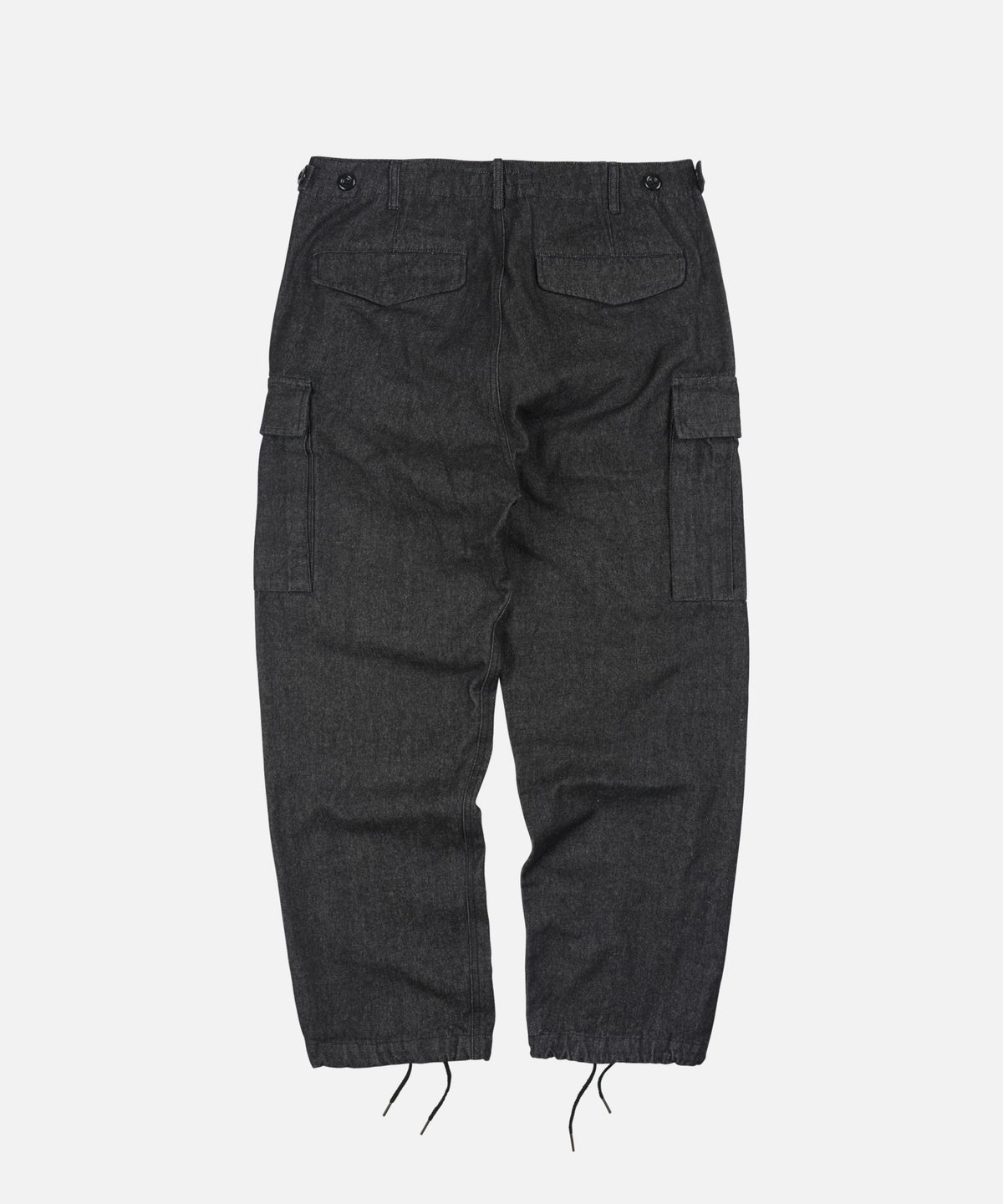 프리즘웍스(FRIZMWORKS) ARMY POCKET CARGO PANTS _ BLACK DENIM