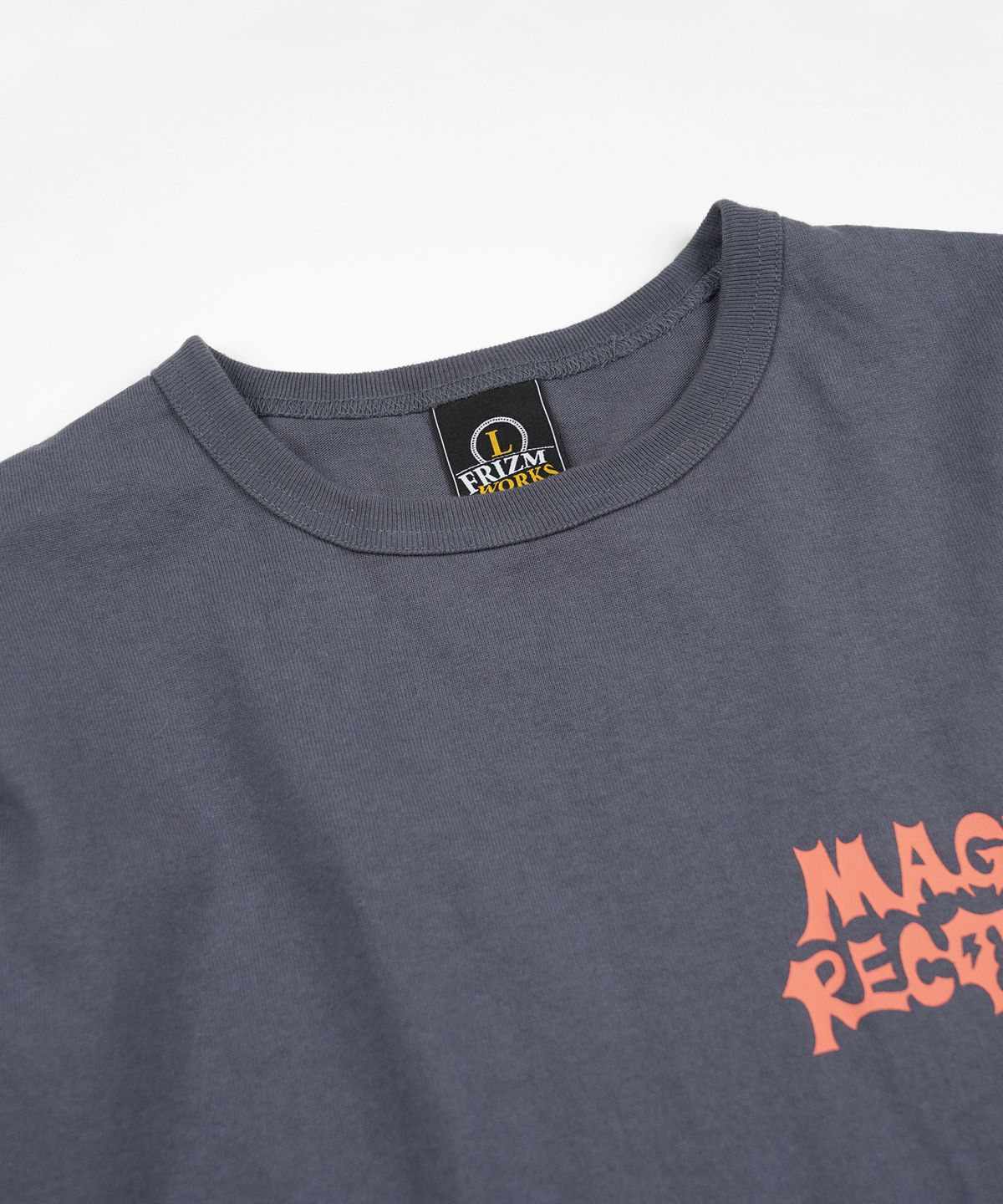 프리즘웍스(FRIZMWORKS) MAGIC RECORDS LS TEE _ SHADOW BLUE