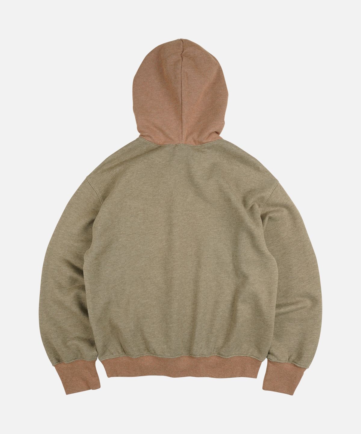 프리즘웍스(FRIZMWORKS) COLOR BLOCK POCKET HOODY _ MUSTARD