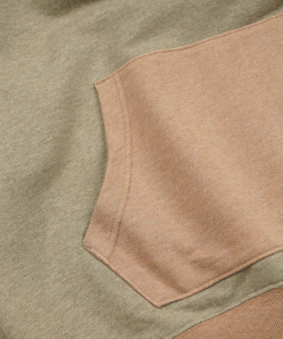 프리즘웍스(FRIZMWORKS) COLOR BLOCK POCKET HOODY _ MUSTARD
