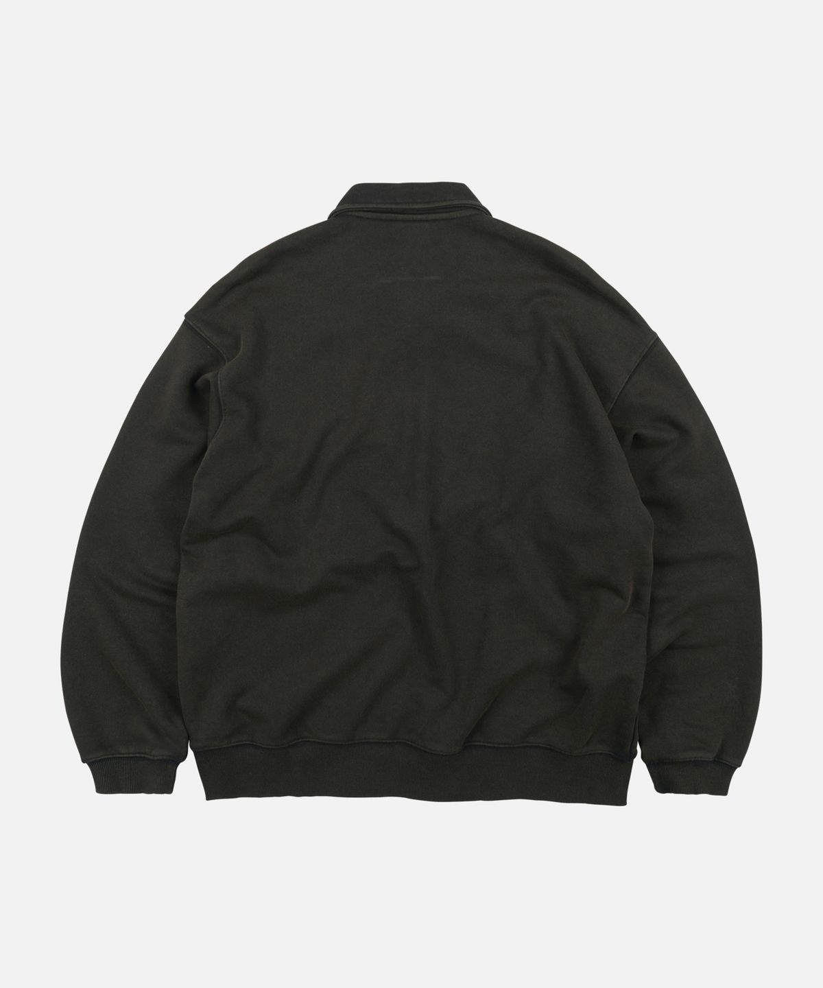 프리즘웍스(FRIZMWORKS) VINTAGE DYEING HALF ZIP SWEAT _ VINTAGE BLACK