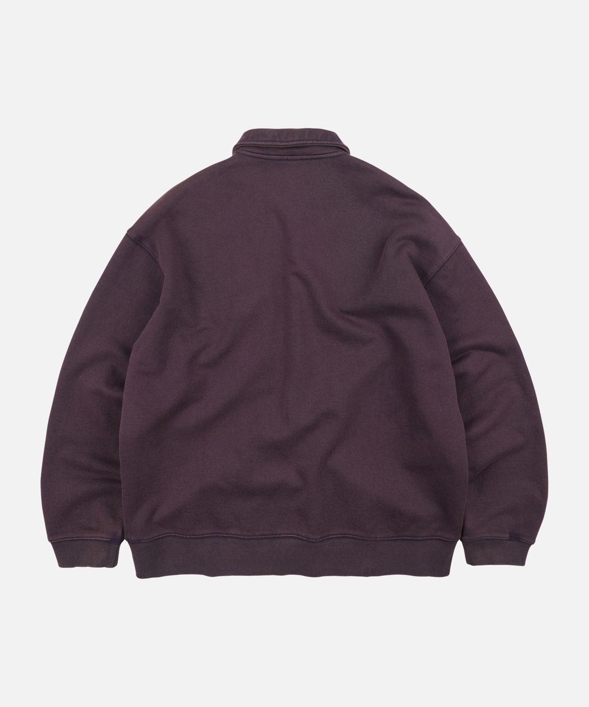 프리즘웍스(FRIZMWORKS) VINTAGE DYEING HALF ZIP SWEAT _ VINTAGE PURPLE