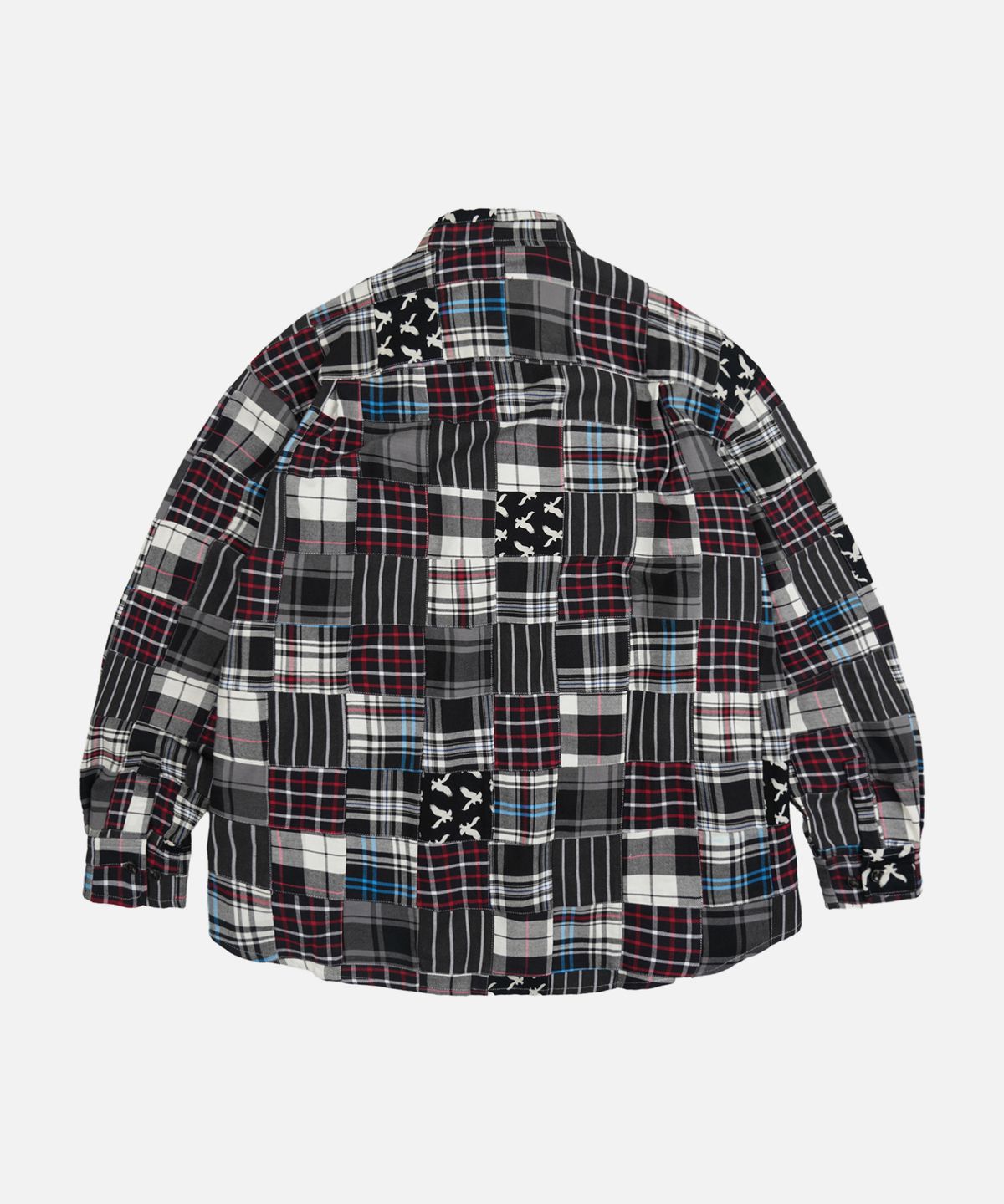 프리즘웍스(FRIZMWORKS) MADRAS PATCHWORK RELAXED SHIRT _ MONO