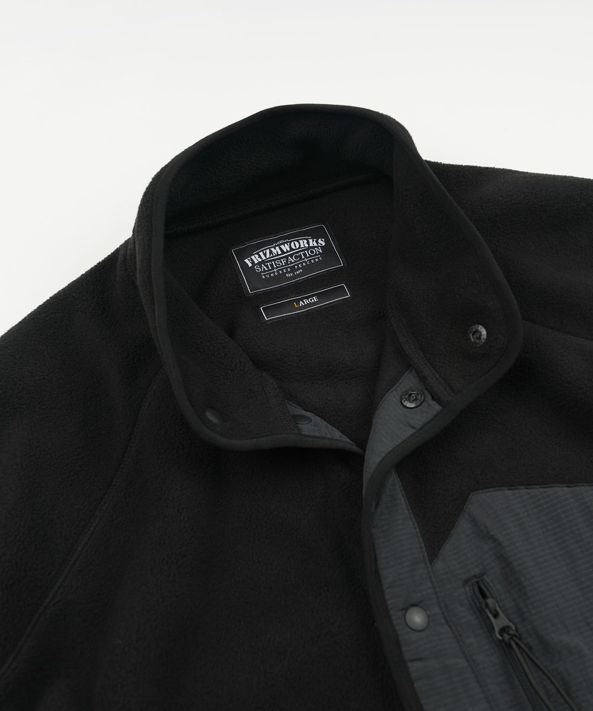 프리즘웍스(FRIZMWORKS) ANDES FLEECE JACKET _ BLACK