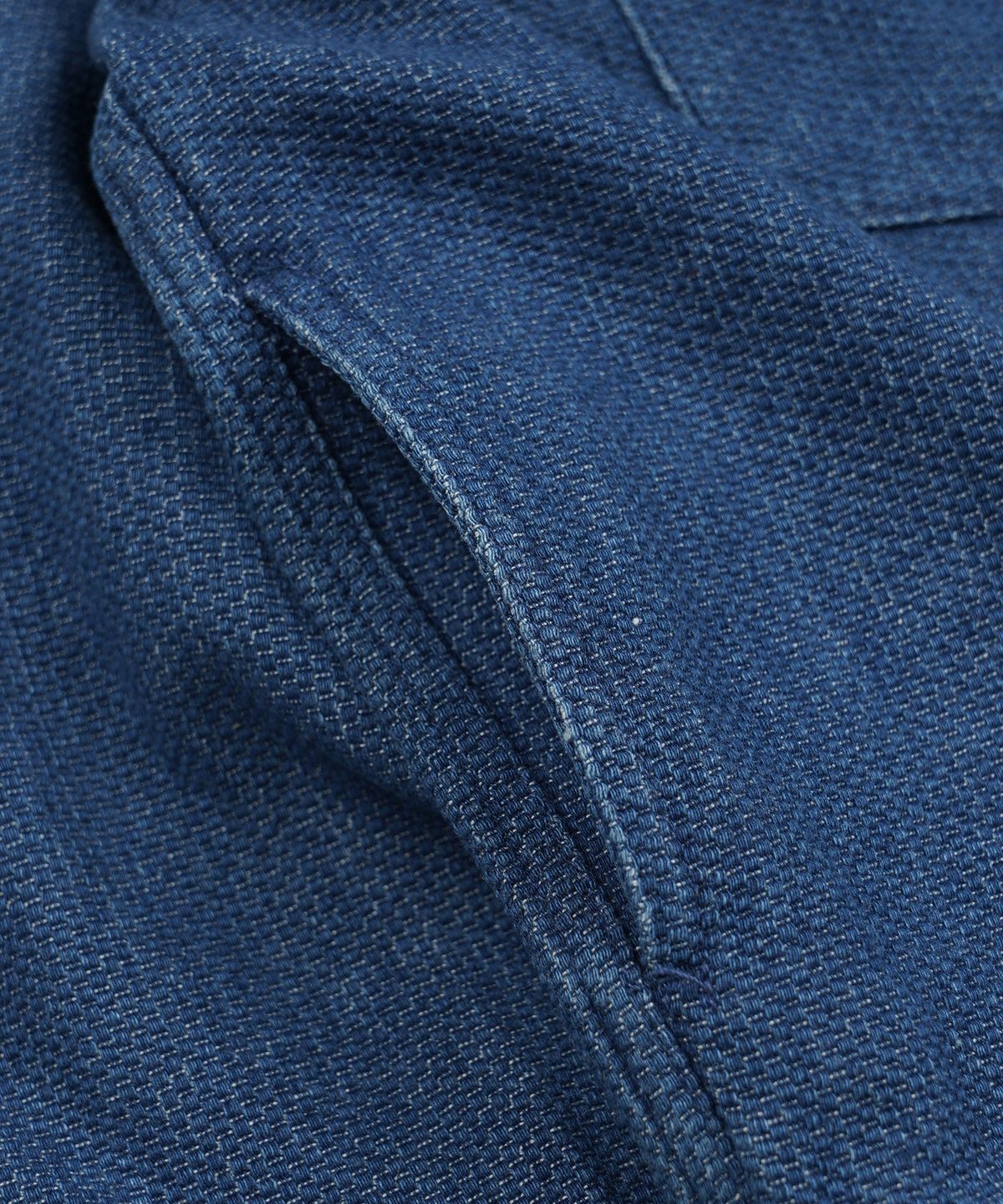 프리즘웍스(FRIZMWORKS) SASHIKO DENIM TRUCKER JACKET _ MID BLUE
