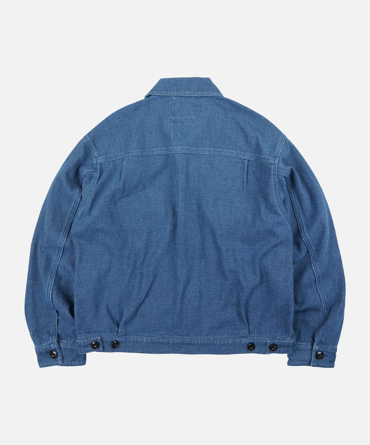 프리즘웍스(FRIZMWORKS) SASHIKO DENIM TRUCKER JACKET _ MID BLUE