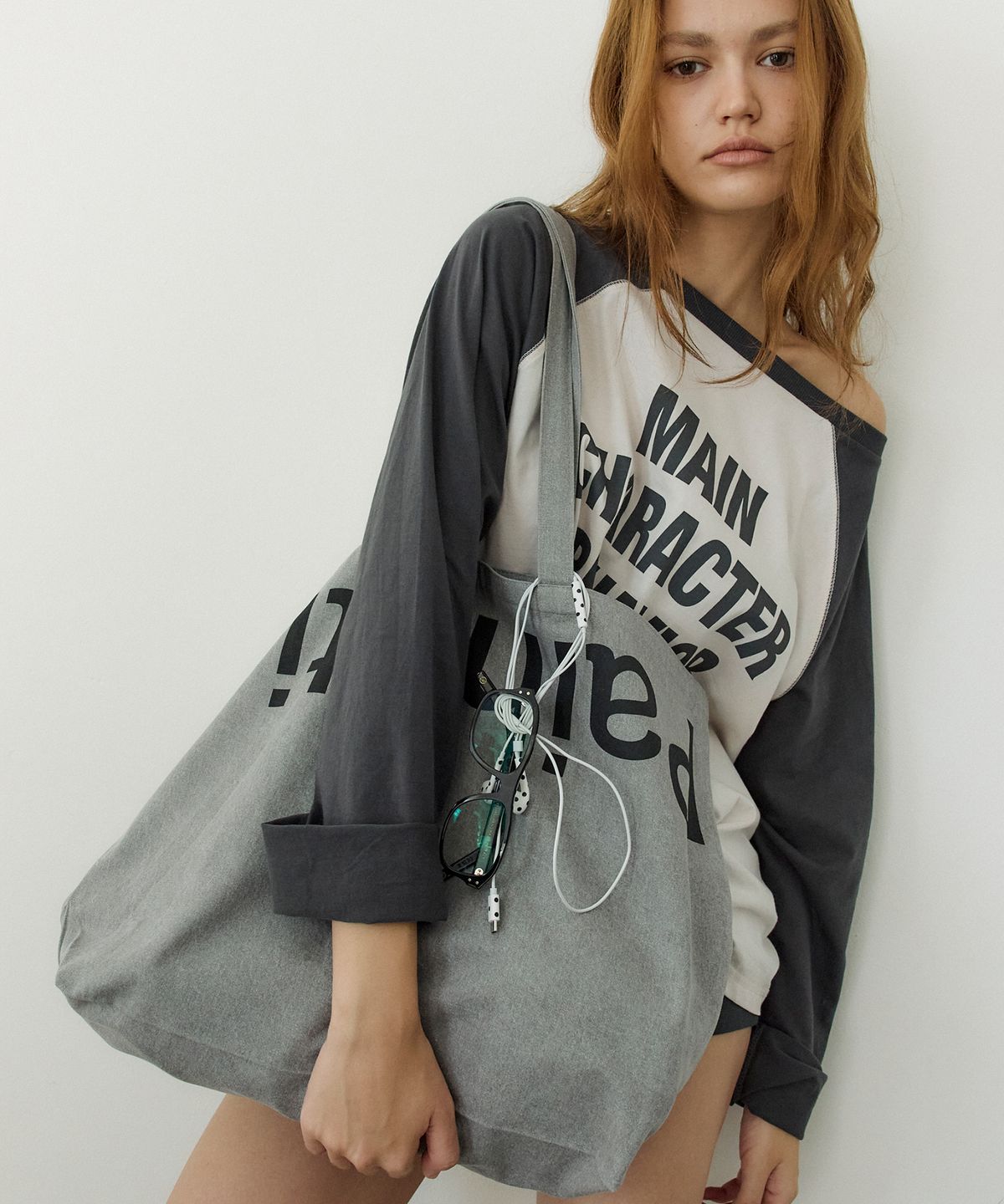 페이네틱(PAINETIC) Painetic Cotton Shoulder Bag (GREY)