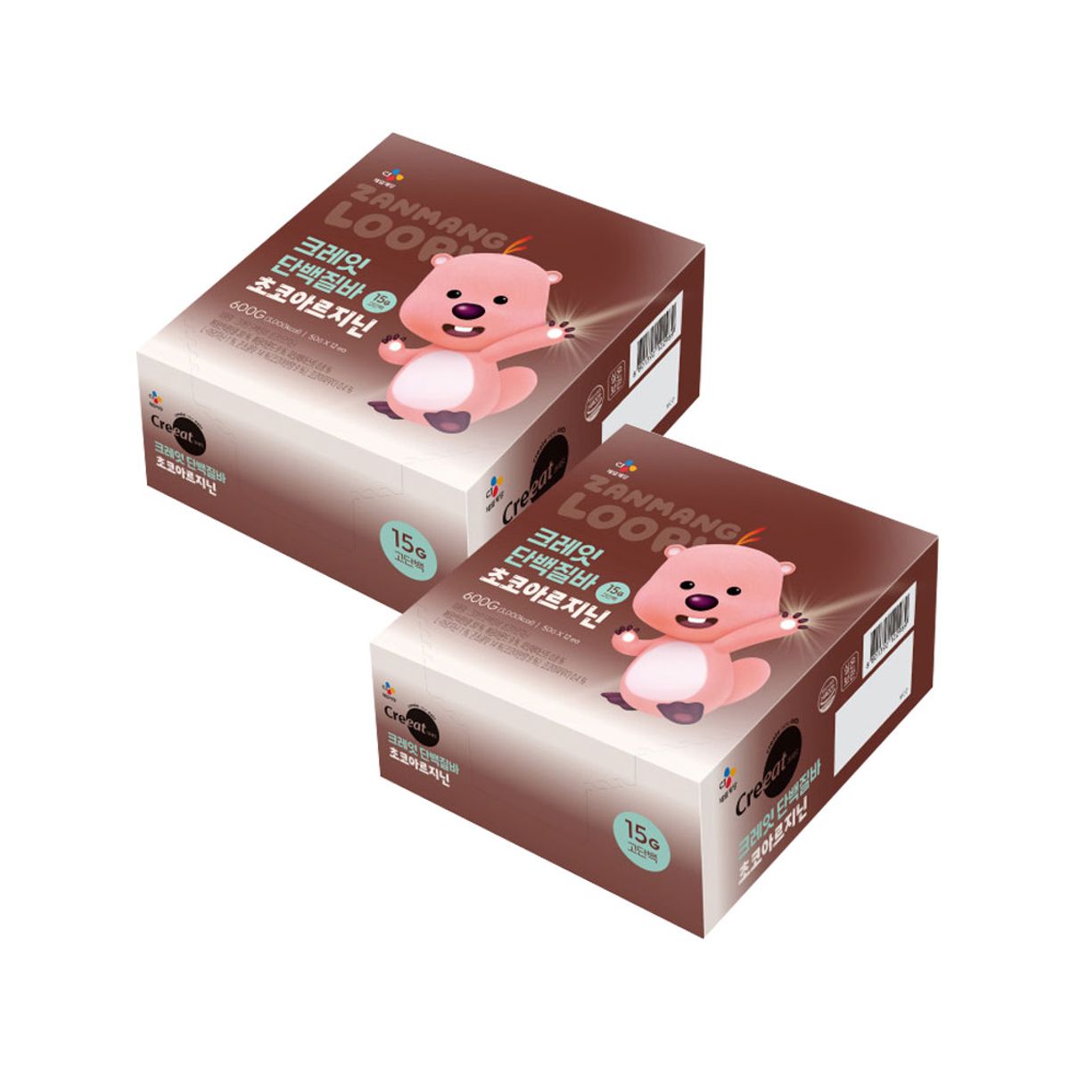CJ제일제당(CJCHEILJEDANG) 크레잇 단백질바 초코아르지닌 50g 12입 x2개