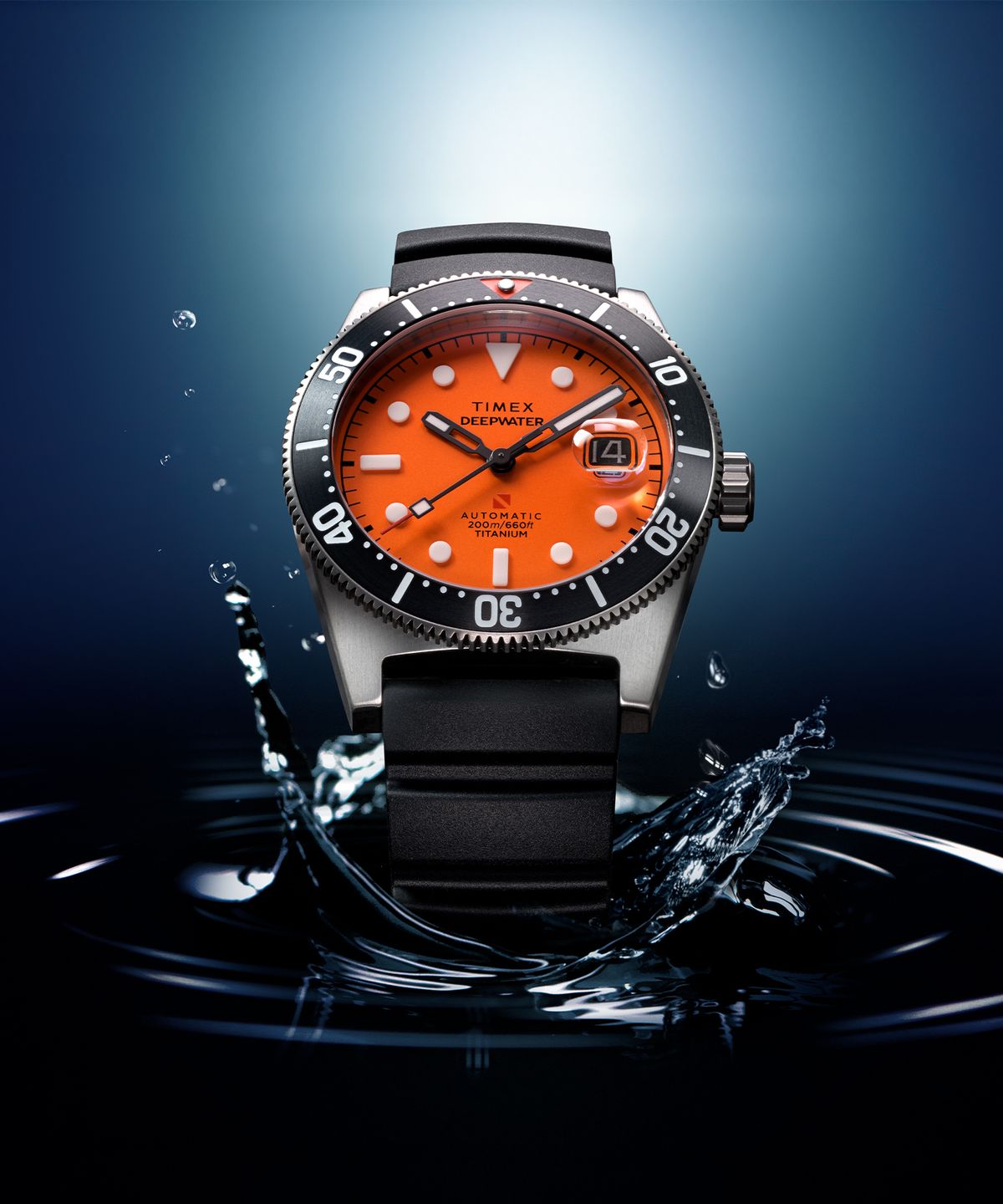 타이맥스(TIMEX) 딥워터 리프200 티타늄 오토매틱 워터프루프 잠수시계 41mm