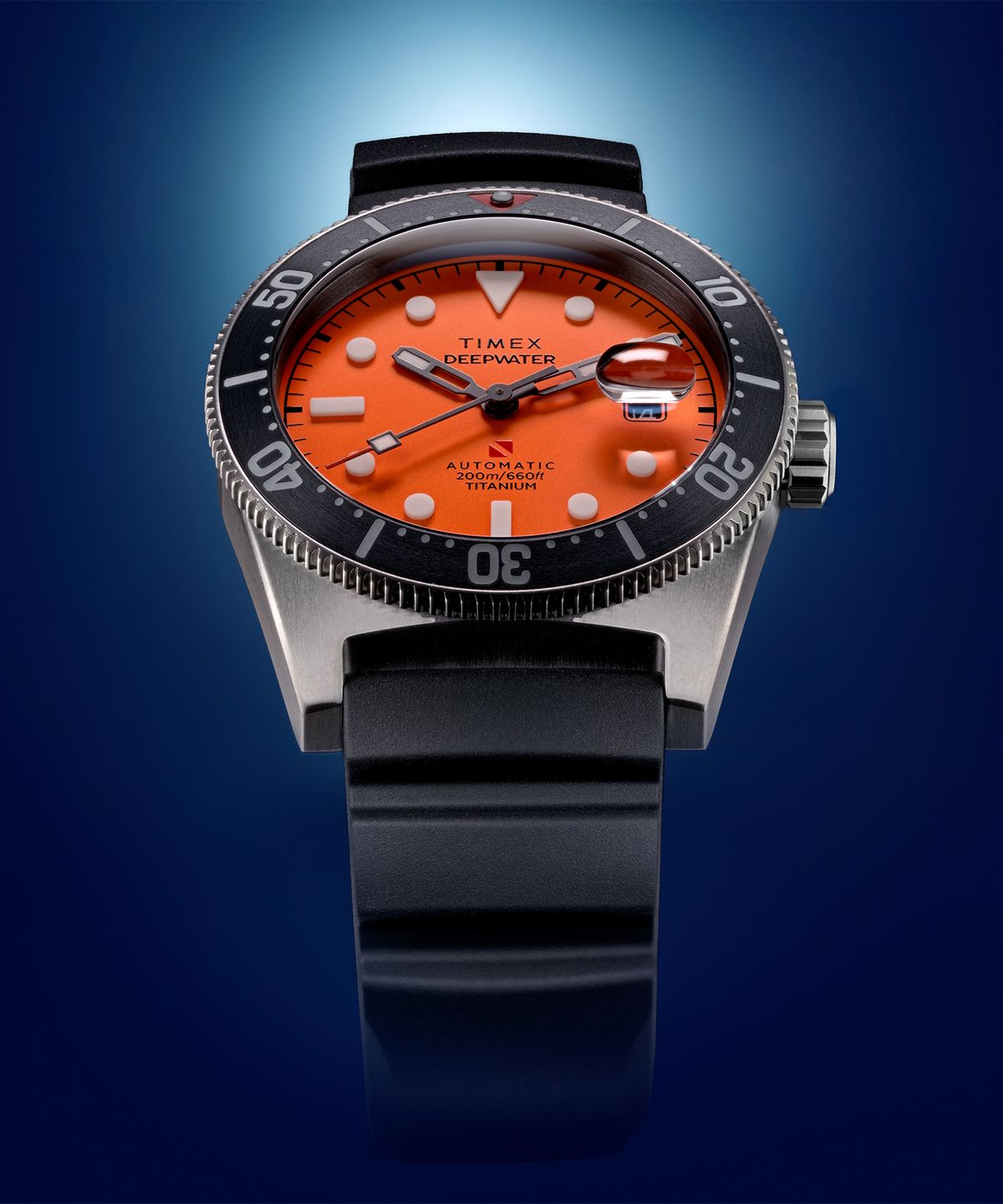 타이맥스(TIMEX) 딥워터 리프200 티타늄 오토매틱 워터프루프 잠수시계 41mm