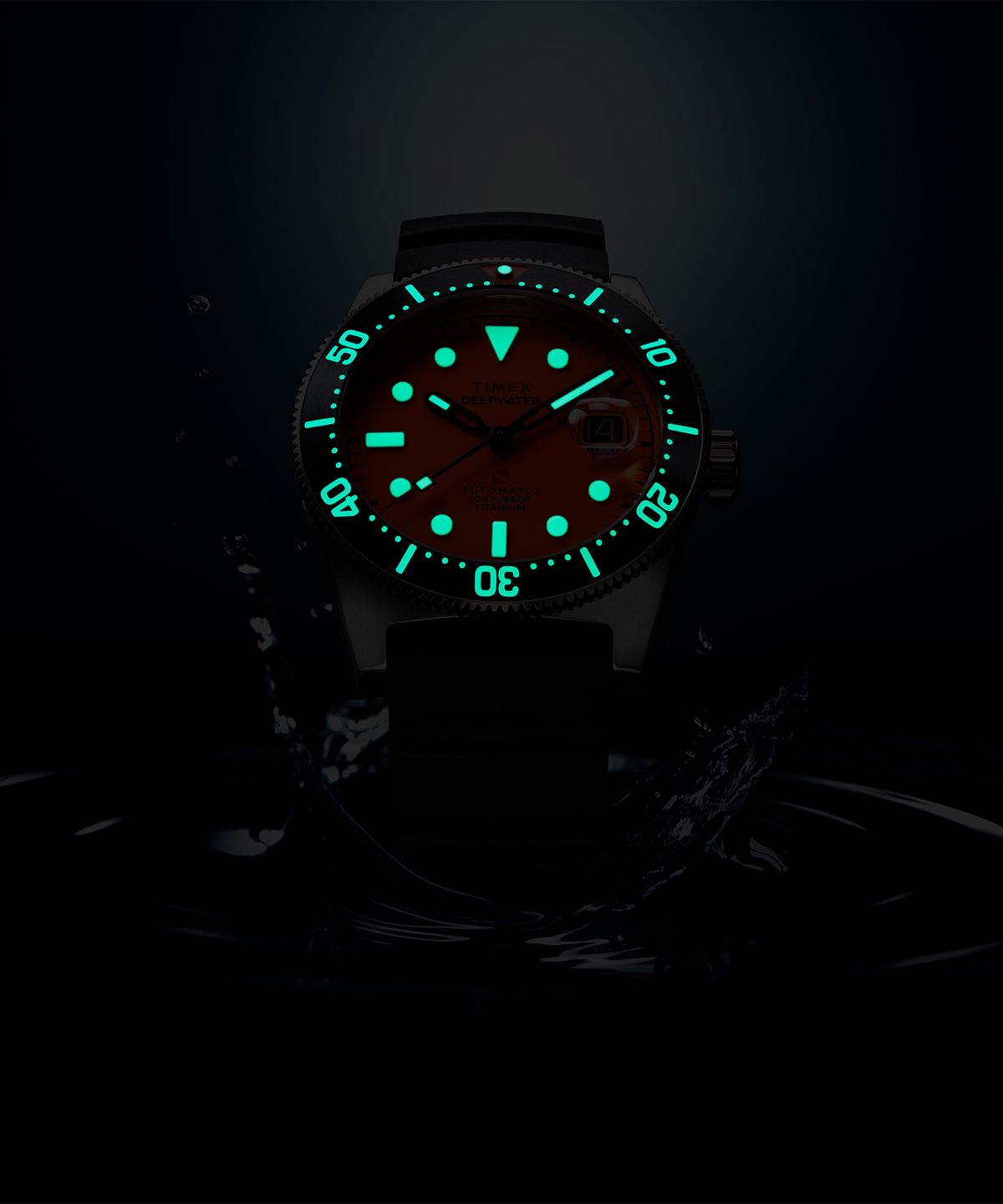 타이맥스(TIMEX) 딥워터 리프200 티타늄 오토매틱 워터프루프 잠수시계 41mm