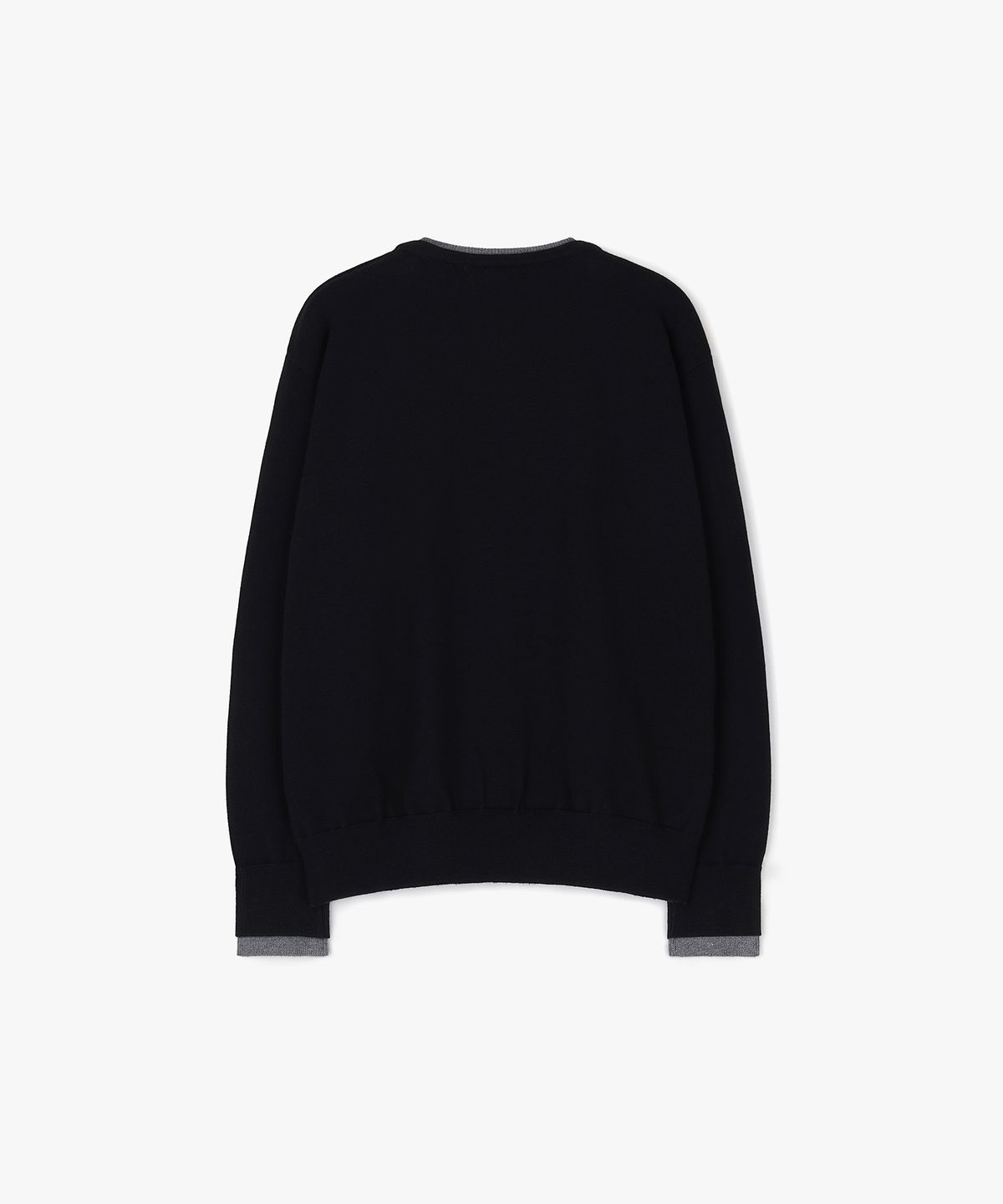 플로즈룸(FLAWSROOM) Layered Soft V Neck BLACK