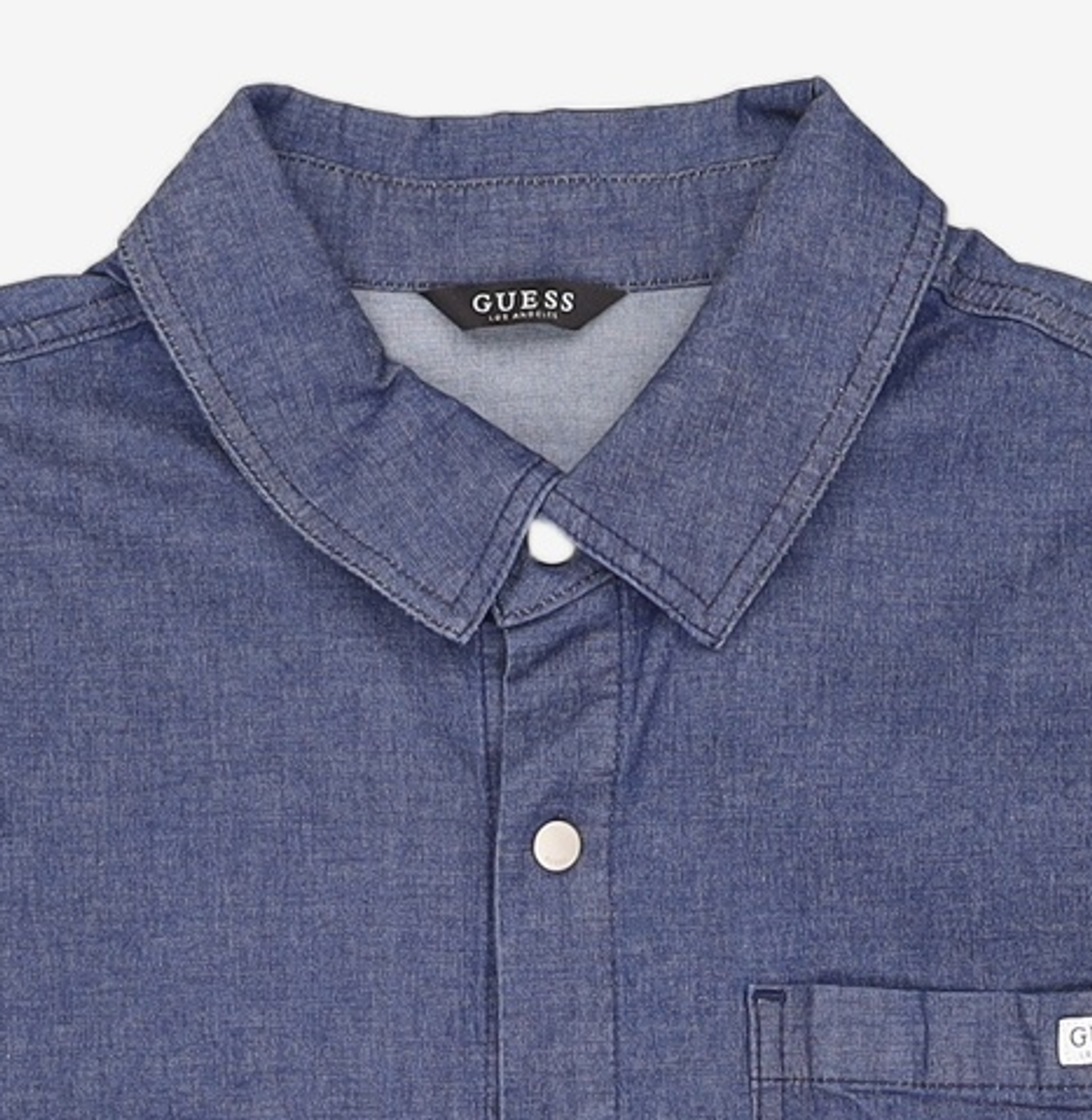 게스(GUESS) 2color 남성 샴브레이 반팔셔츠 KP2W08J2 L